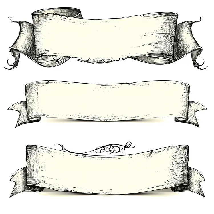 Blank Banners for Decoration