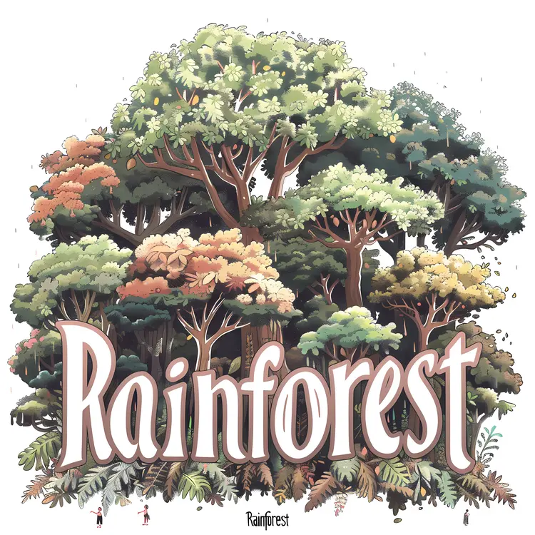 Lush Rainforest Trees