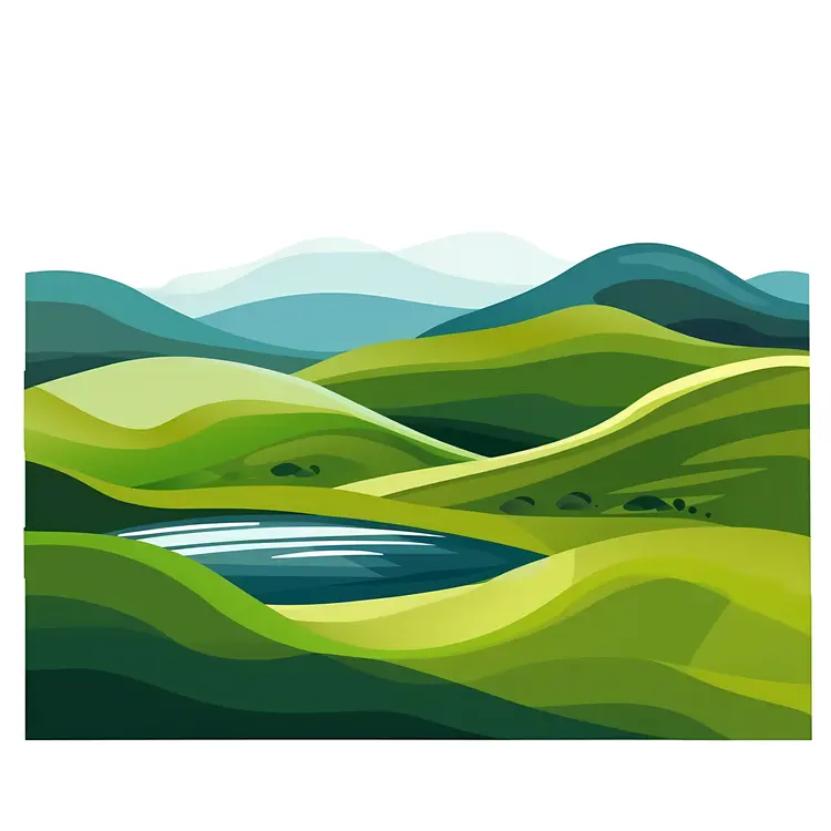 Green Hills and Water