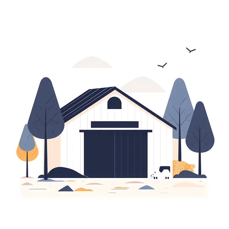 Small cute doodle house