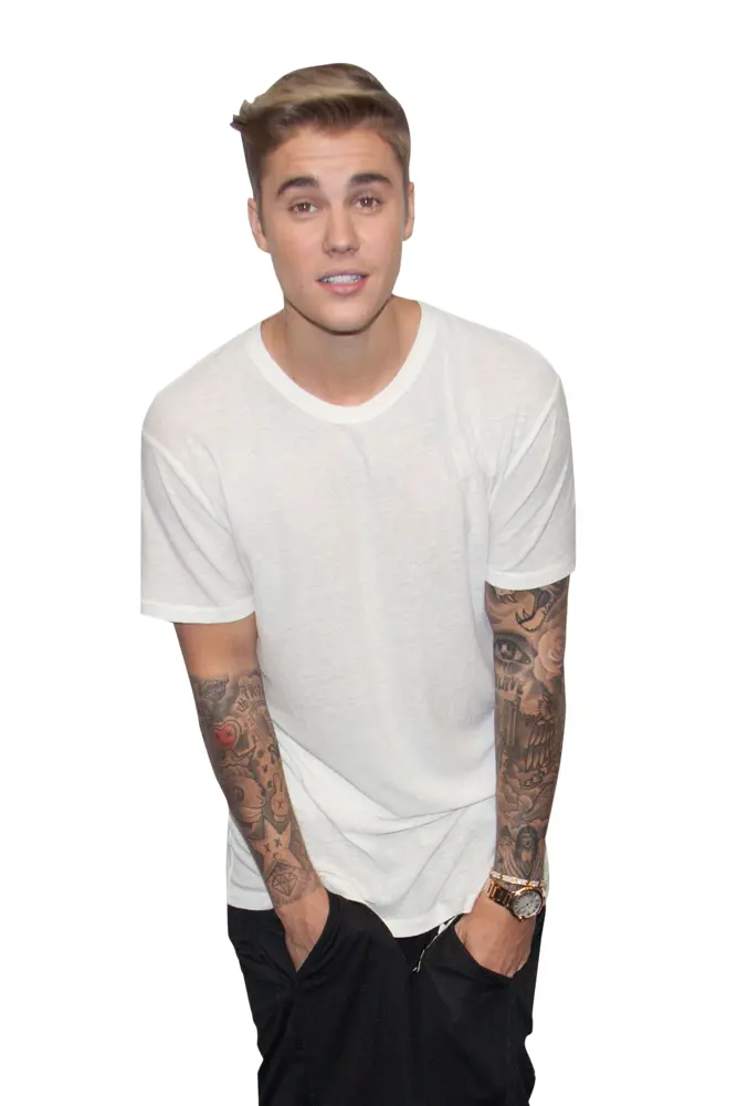 Man in White Shirt with Tattoos