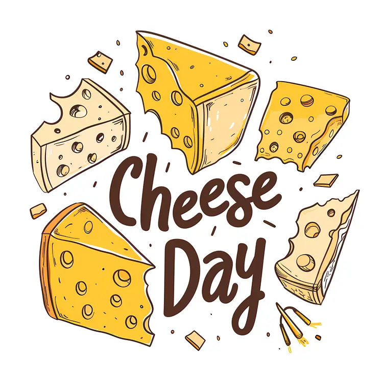 Cheese Day with Different Cheese Types