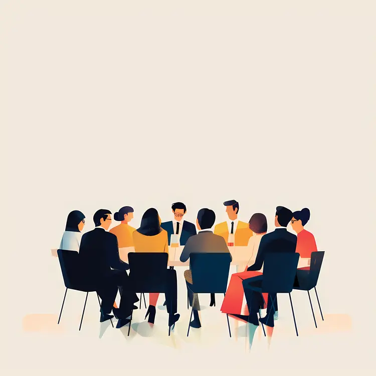 Business Meeting Illustration
