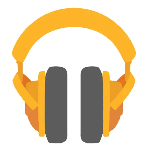Google Play Music Logo in Flat Design