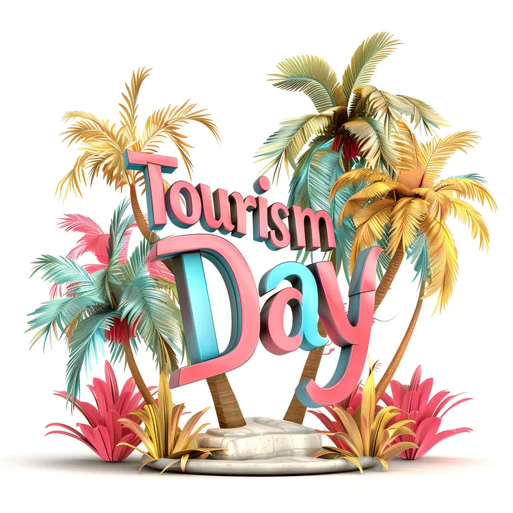 Tourism Day Celebration with Palm Trees
