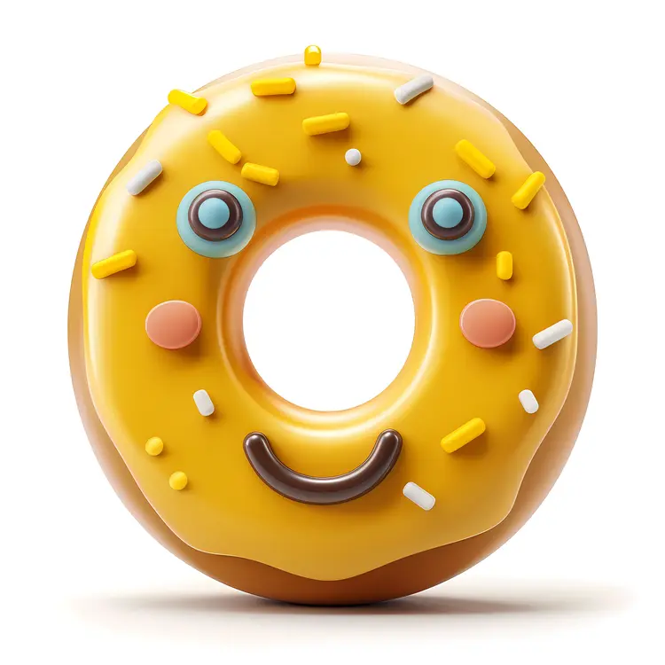 Smiling Yellow Donut