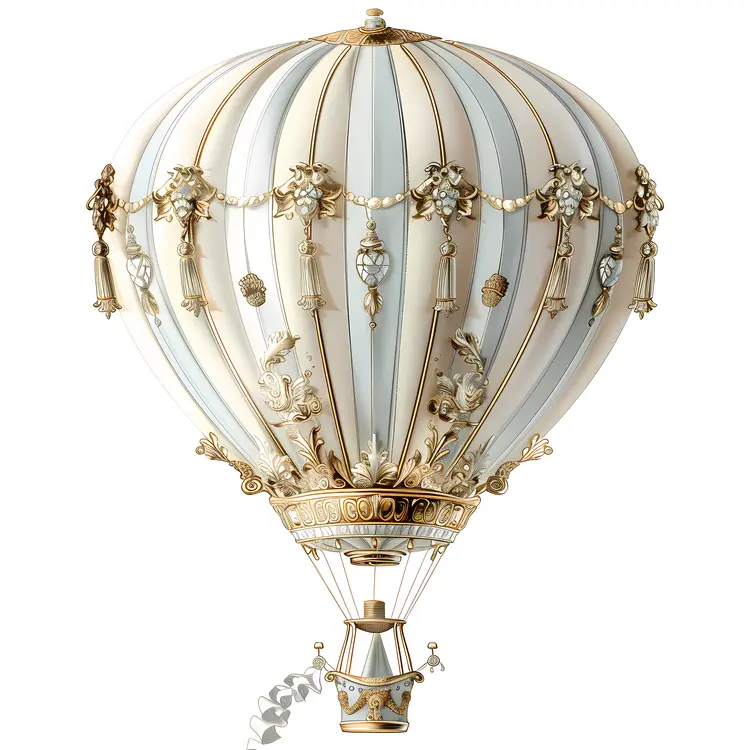 Ornate Vintage Hot Air Balloon