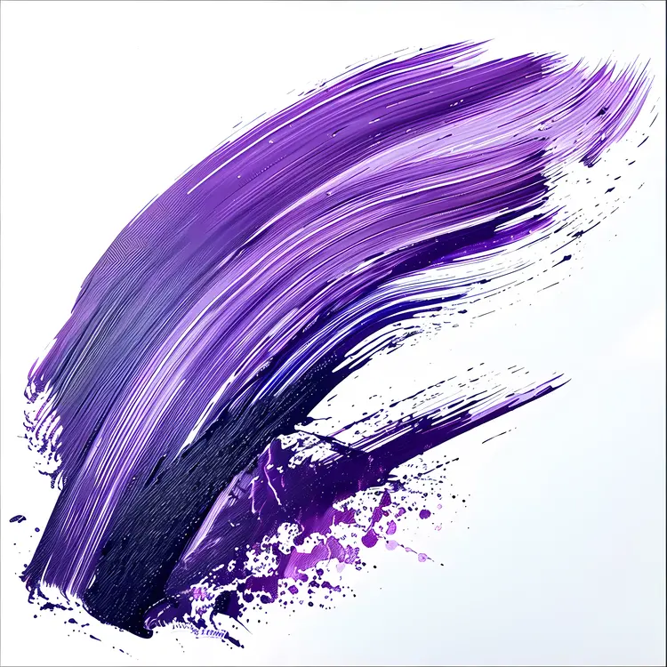 Abstract Purple Brush Stroke