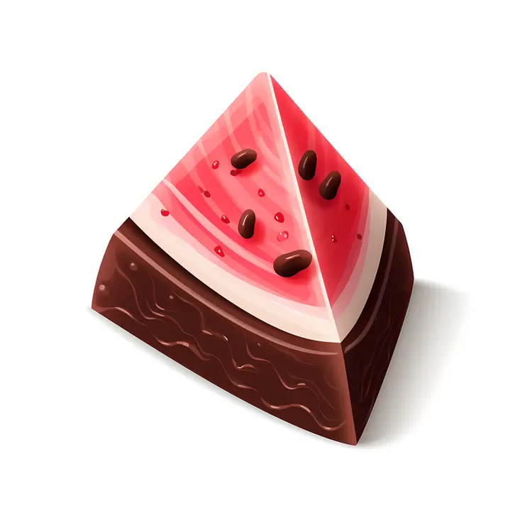 Watermelon Chocolate Pyramid