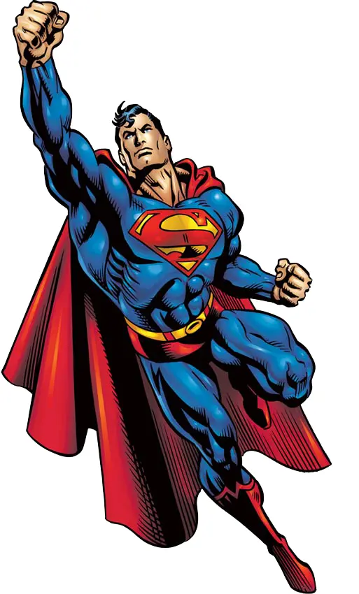 Superman Flying with Fist Forward