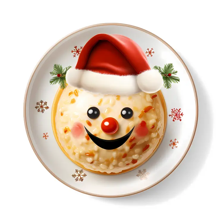 Festive Santa Face Dessert
