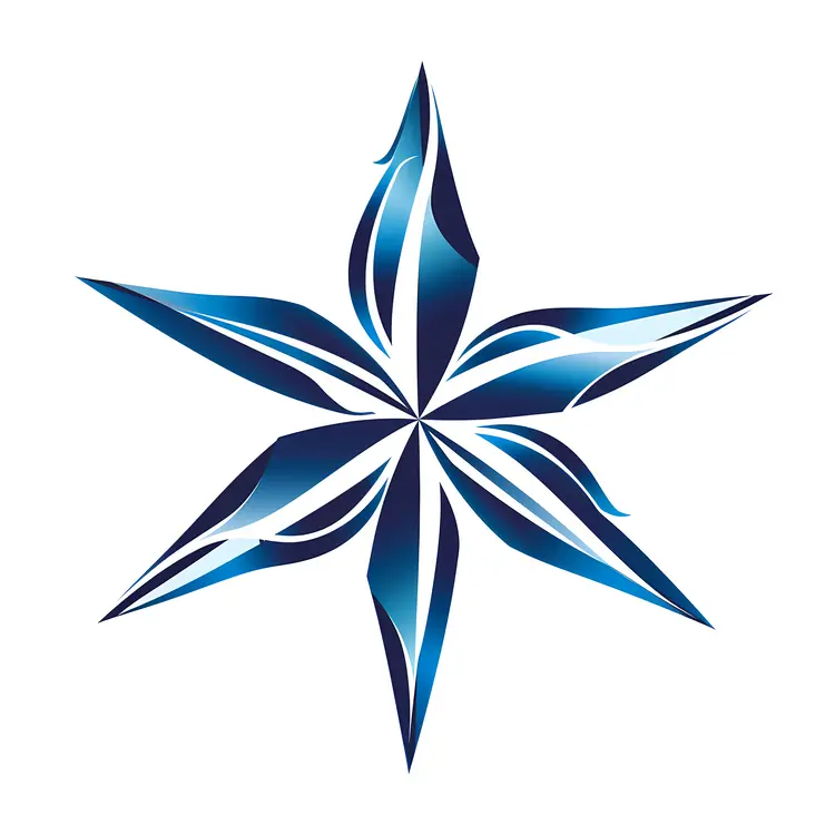 Stylized Blue Star