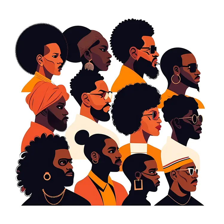 Group of Diverse Silhouettes