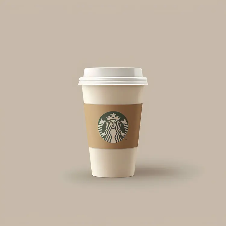 White Starbucks Cup with Logo