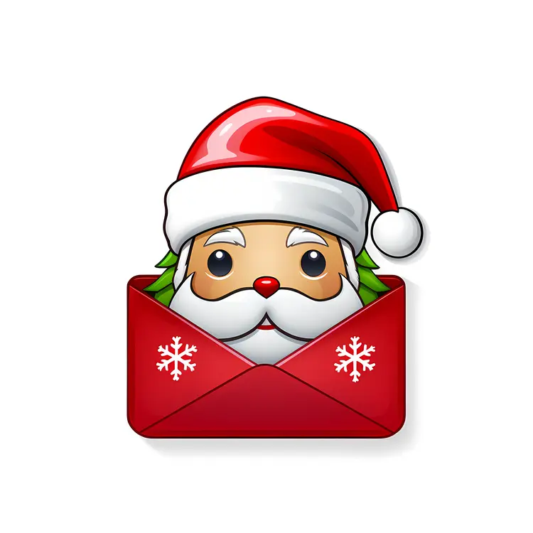Santa Claus in Red Envelope