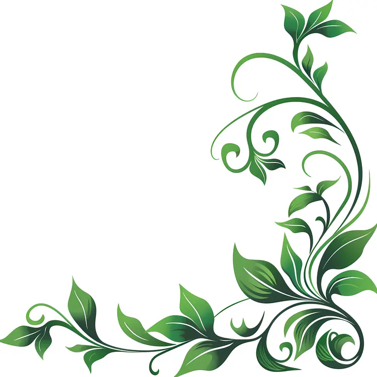Elegant Green Leafy Design