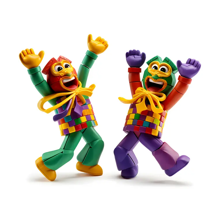 Colorful Dancing Figures