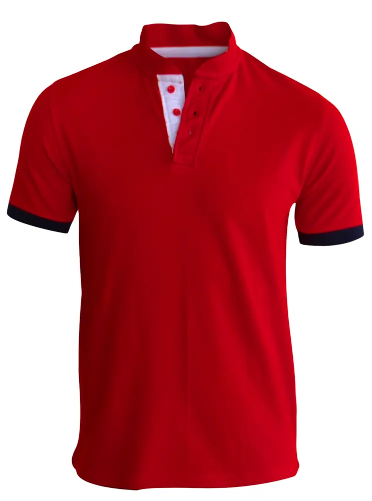 Casual Red Polo Shirt