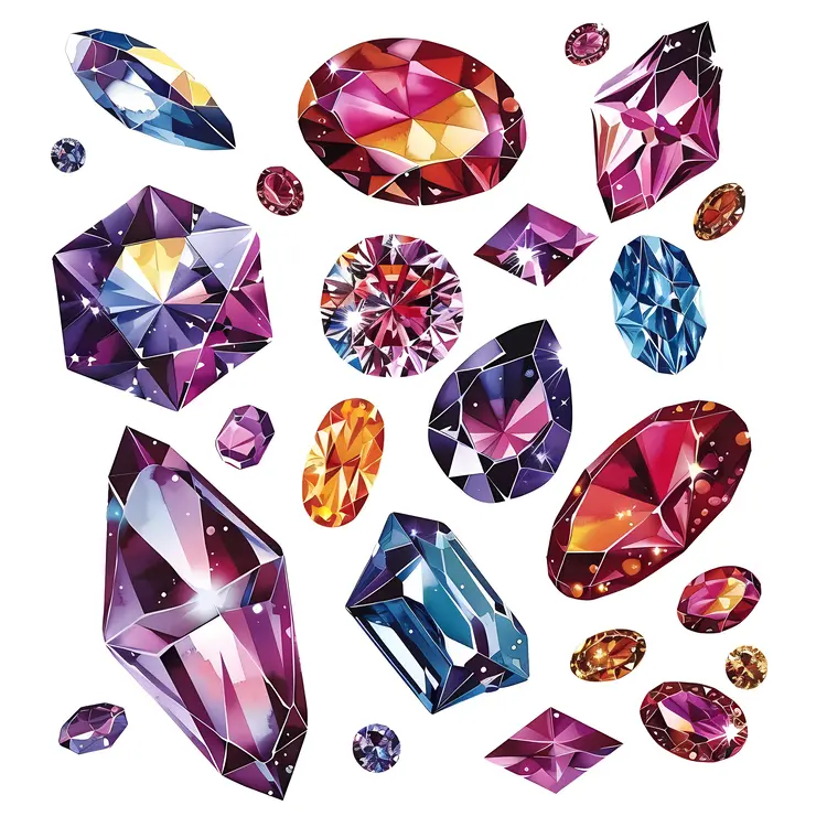 Assorted Colorful Gemstones