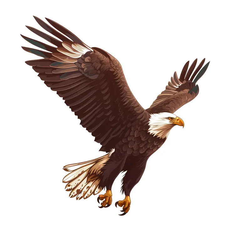 Bald Eagle Soaring in the Sky
