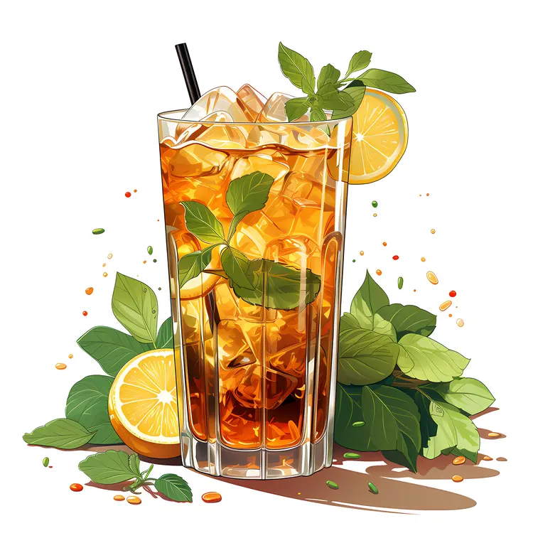 Refreshing Iced Tea with Lemon