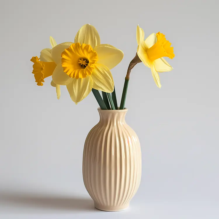 Yellow Daffodils in a Vase