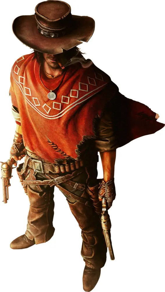 Western Cowboy with Guns
