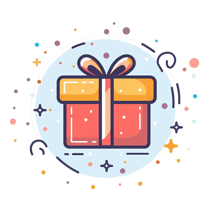 Cute Gift Box with Ribbon