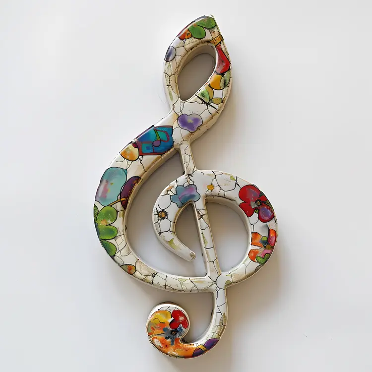Colorful Artistic Treble Clef