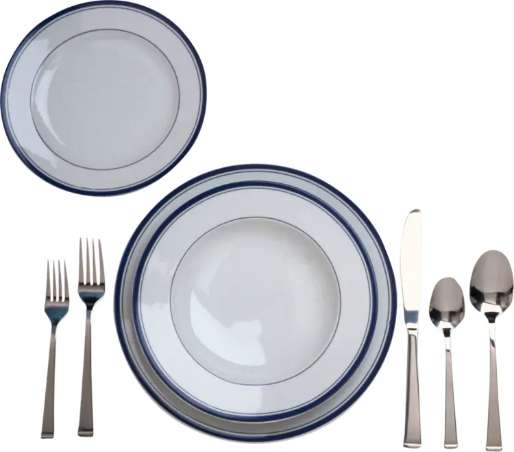 Dinner Set with Plates and Cutlery