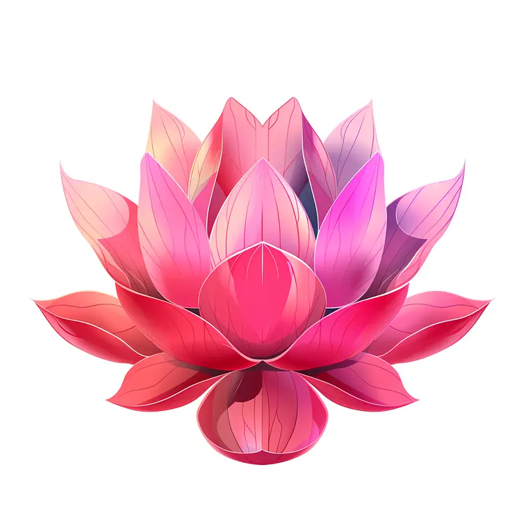 Pink and Purple Lotus Flower