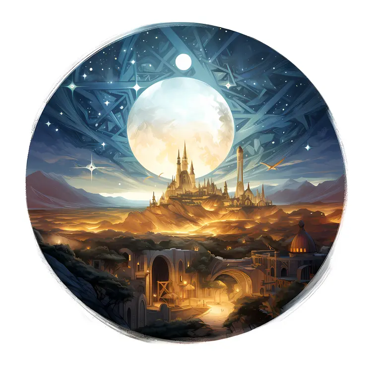 Castle under the Moonlight