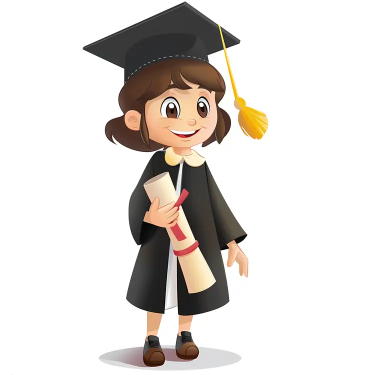 Graduate Character with Diploma