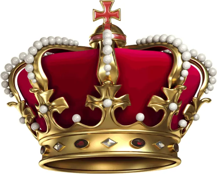 Royal Crown with Pearls and Jewels
