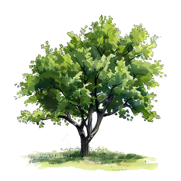 Sturdy Green Tree