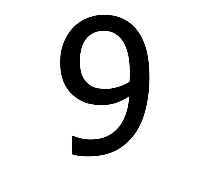 Number 9 Symbol