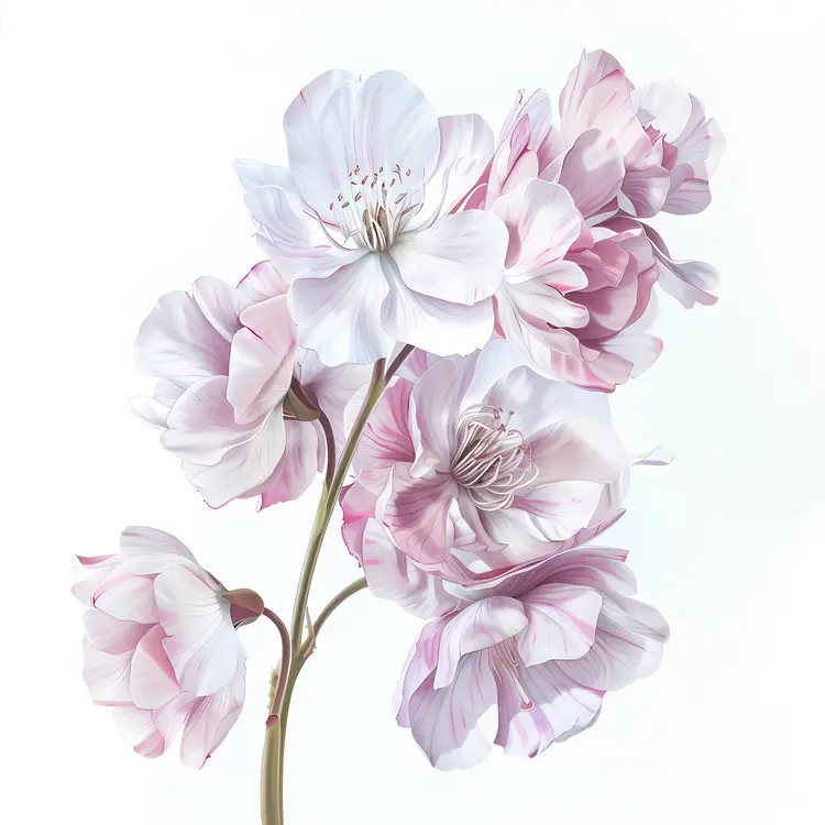 Soft Pink and White Flowers
