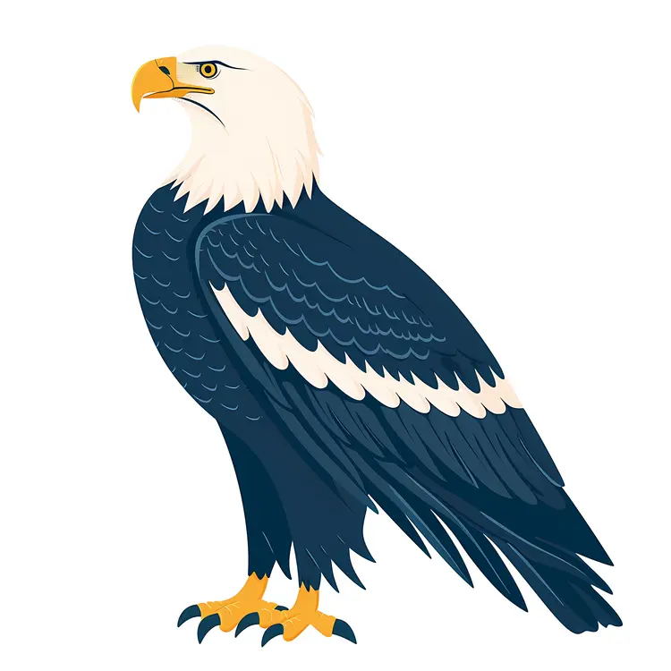 Regal Bald Eagle Standing