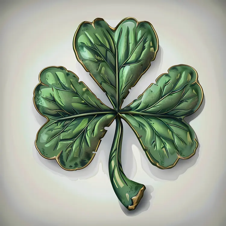 Embossed Clover Art