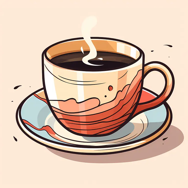 Steaming cup for a warm and relaxing drink