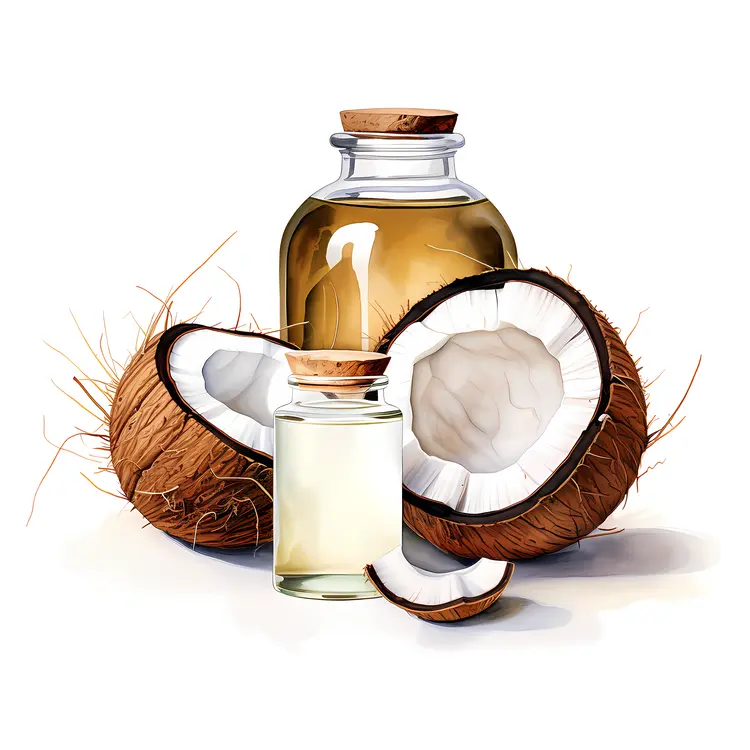 Pure Coconut Oil with Fresh Coconuts