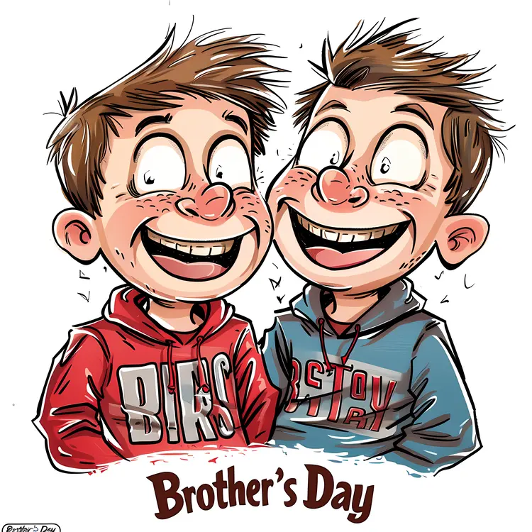 Cartoon Illustration for Brother's Day
