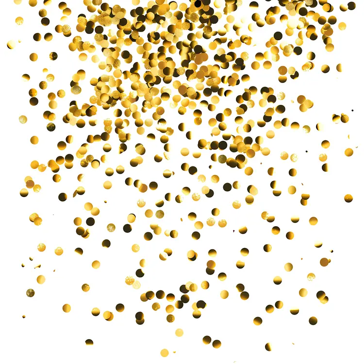 Gold Confetti for Celebrations