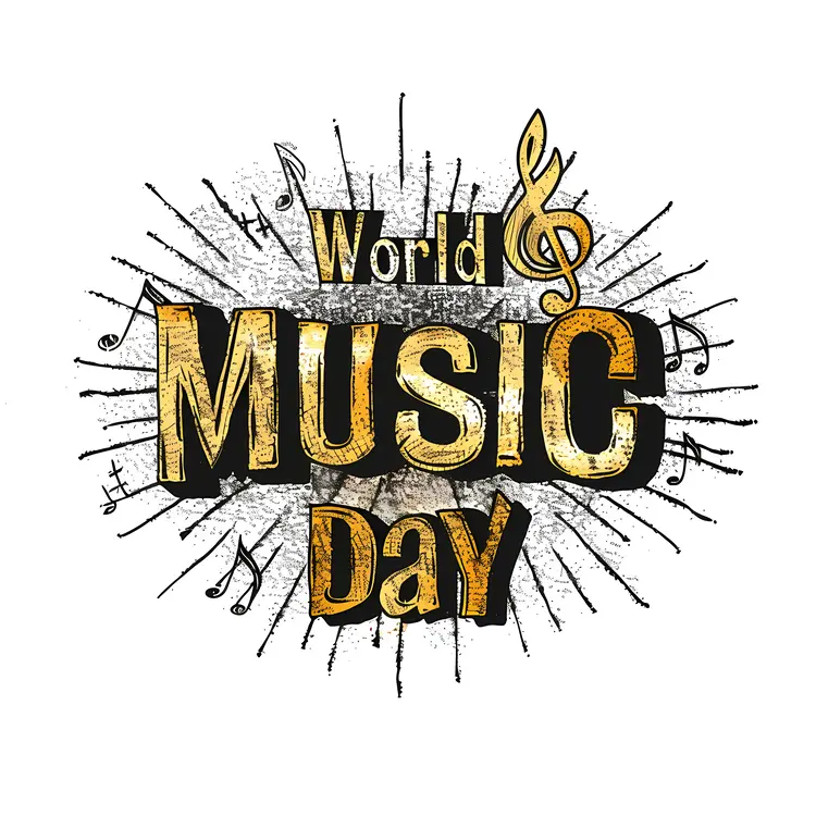 World Music Day Celebration Stamp