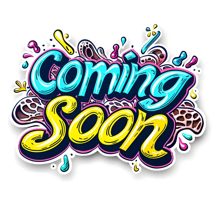 Colorful Coming Soon Sign