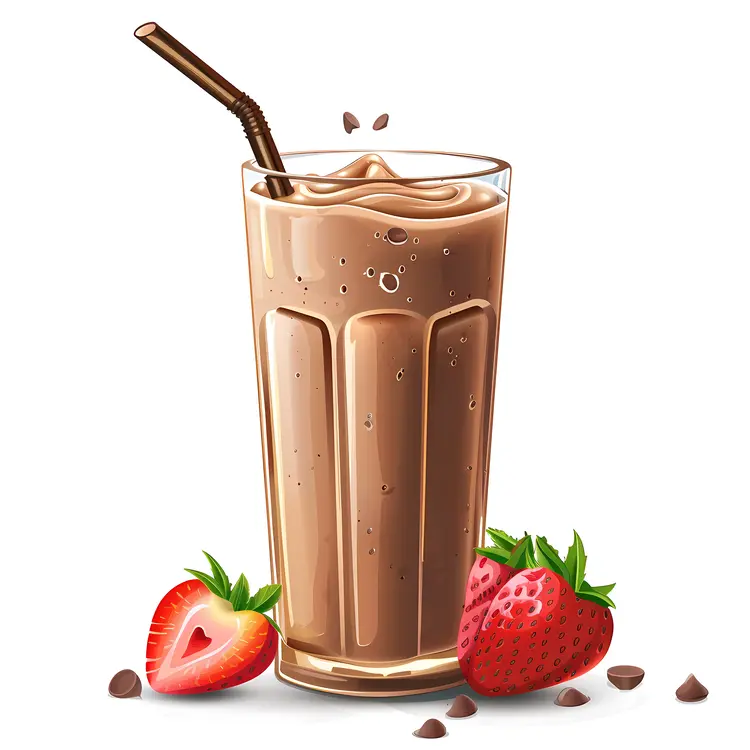 Chocolate Strawberry Milkshake