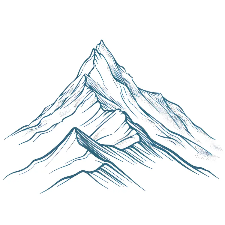 Mountain Sketch Illustration