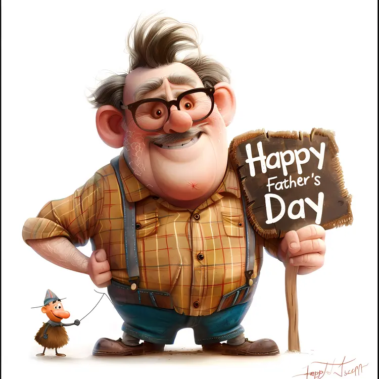 Happy Father's Day Cartoon