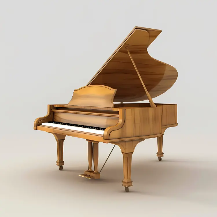 Classic Wooden Grand Piano