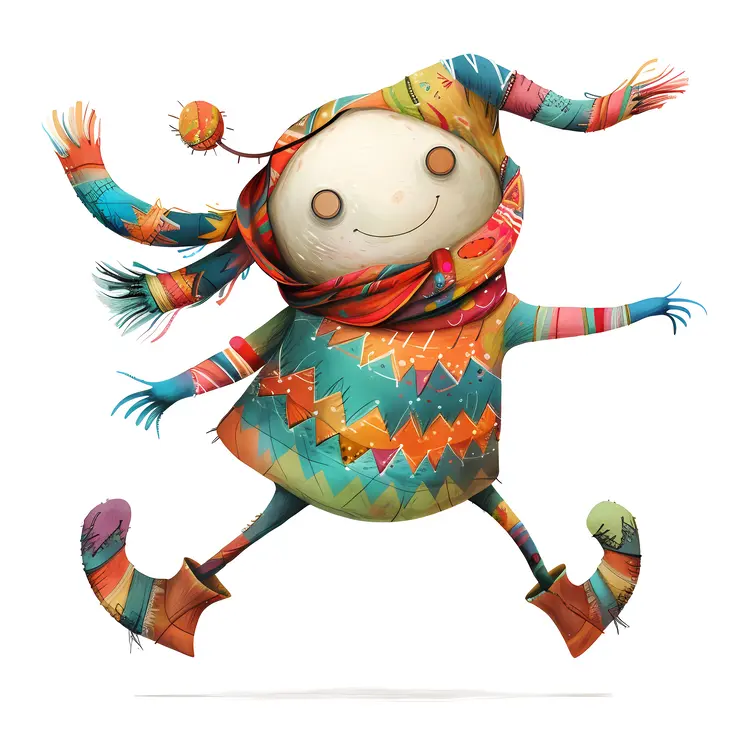 Colorful Doodle Character